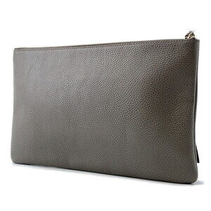 Gucci Leather Clutch Bamboo Bag Tassel